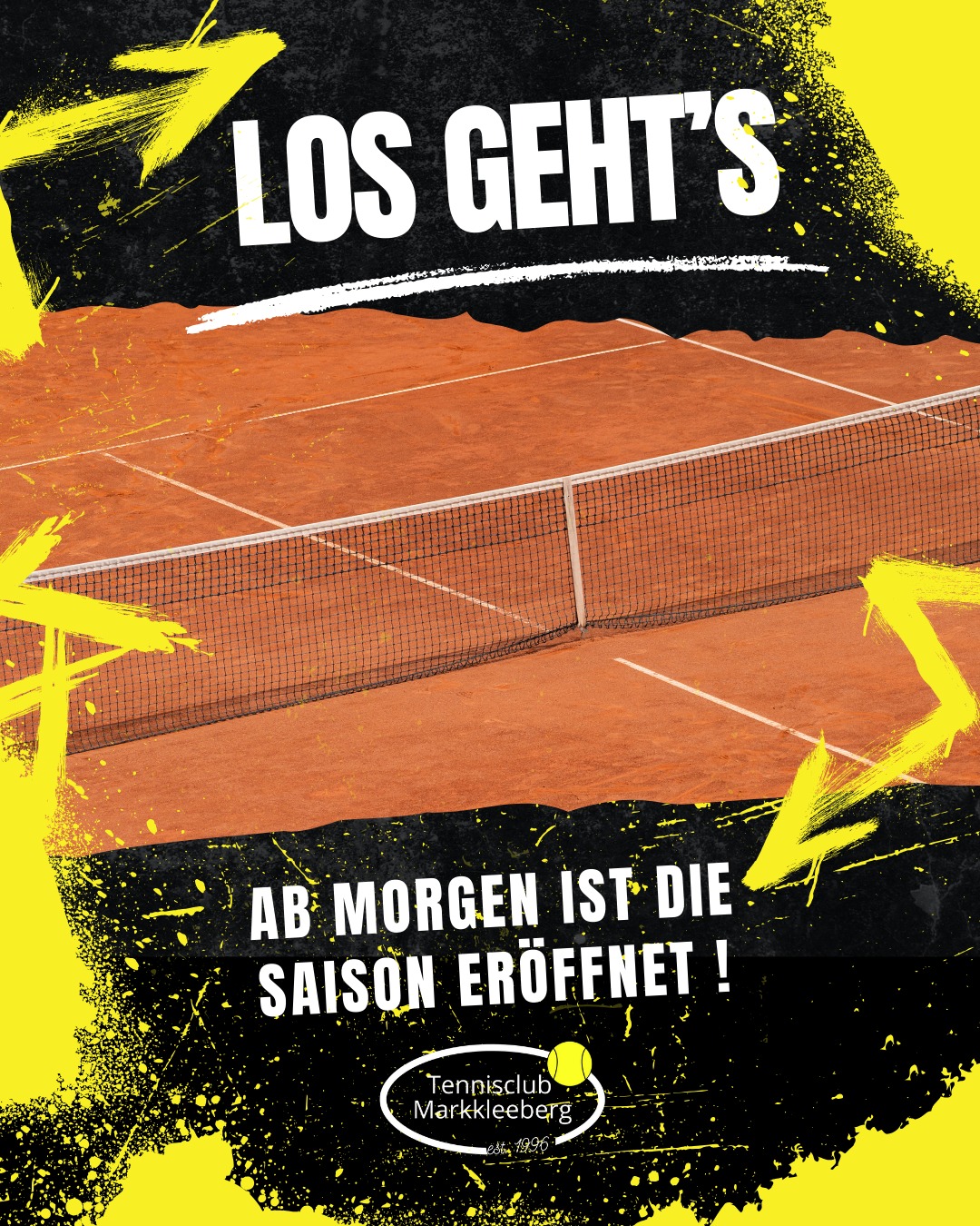Endlich ist es soweit, unsere Plätze sind aus dem Winterschlaf erwacht und warten ab morgen auf die ersten Trainingseinheiten 😍🥎 Wir danken an dieser Stelle den vielen fleißigen Helfern für die Instandsetzung unserer Anlage, alle Generationen 16 bis 86 waren tatkräftig vertreten 😁💪.
Bitte geht in den ersten Wochen vorsichtig mit den noch weichen Plätzen um, beseitigt Platzfehler direkt und nutzt für die Platzpflege zwischen und nach dem Spielen den Platzbesen!
PS: Am Sonntag ab 14 Uhr ist die Anlage wegen der gemeinsamen Aufstiegsfeier und Saisonvorbereitung von Mixed- und Herrenteam für den allgemeinen Spielbetrieb gesperrt...
PT
#tennis #gemeinsamtennis #zusammentennis #leipzigtennis #leipzig #markkleeberg #sogehtsächsisch #sogehtsaechsisch #saisonauftakt #saisonstart #frühling #stvtennis #arbeitseinsatz #filzkugel #leipzigtennis