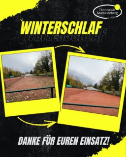 Wir haben die Ziellinie der Sommersaison erreicht! 🏁 Die Netze sind gefallen, die Anzeigetafeln eingemottet und die Courts für ihren langen Winterschlaf vom Laub befreit. Wir bedanken uns bei allen freiwilligen Helfern. 😁💪🏻 Doch sagt unseren Plätzen im Vorbeigehen gerne mal Hallo, damit sie sich im Winter nicht so einsam fühlen. 😊

PS: Die Herren1 konnten mit 4:2 gegen Schkeuditz bereits den ersten Sieg der Winterrunde verbuchen. 🤫

PT

#saisonende #winterschlaf #tennis #markkleeberg #leipzig #leipzigtennis #sogehtsaechsisch #sogehtsächsisch #gemeinsamtennis #herbst #winter