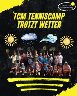 Die erste Ferienwoche liegt hinter uns - und das erstes Sommerhighlight ebenso! Das erste von zwei Sommercamps für unsere TCM Next Generation bedeutete für die Kids 5 Tage voller Tennisspaß, Bewegung und guter Laune. 🎾

Unbeirrt vom zu Beginn wechselhaften Wetter, das das Trainerteam am Montag zum Umzug unter das Dach des Tennisparks Zwenkau zwang, bot die Tennisschule Sebastian Dietrich unseren Kids die perfekte Mischung aus Ferienspaß und Tennistraining. Im Laufe der Woche strahlte die Sonne sogar so kraftvoll, dass unsere Kassenwartin Nadine die Kids kurzerhand im Namen des Vereins mit einer Eislieferung überraschte. 🍨🍦

Wir sind Happy über dieses erste Camp und schicken an dieser Stelle ein riesiges Dankeschön an @sebastiandietrich0 für sein Herzblut und sein Engagement sowie @liamhfr für die Unterstützung! ☺️

PS: Bitte denkt daran, dass in der letzten Ferienwoche vom 10.-14.08. erhalten unsere Kids erneut das Privileg, die Plätze von 9-16 Uhr für sich allein zu haben :)

PT

#tenniscamp #tennis #markkleeberg #ferien #kids