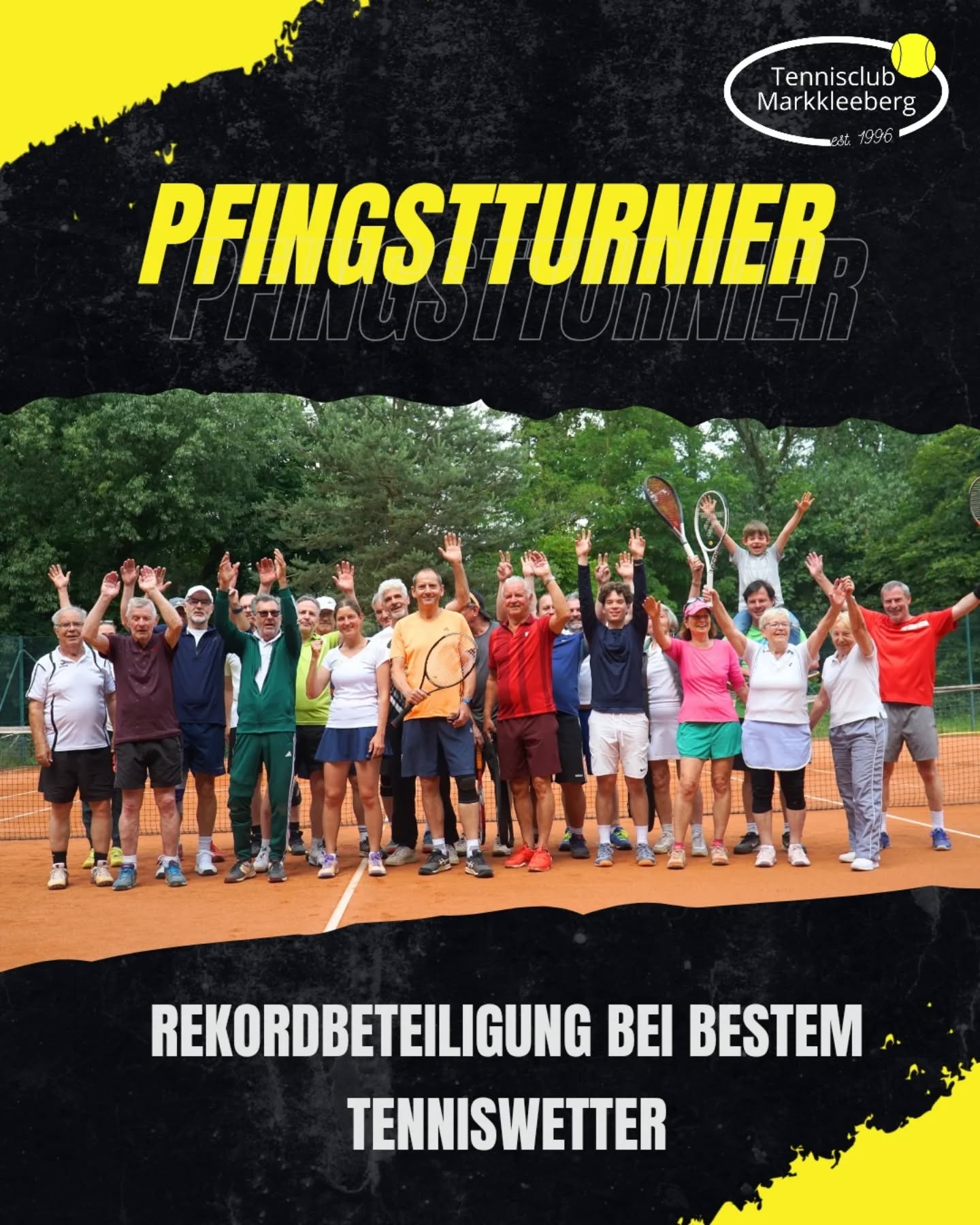 Nachtrag zum Pfingstturnier: Bei Rekordbeteiligung von 27 Spielern und strahlendem Sonnenschein zelebrierten wir am 09.06. unsere Pfingsttradition - und erstmal seit Jahren kam der Sieger dabei nicht aus den eigenen Reihen: Gastspieler Steffen setzte sich letztlich souverän gegen Vorjahressieger @10xbuter durch und entführte den Wanderpokal. Den wollen wir nächstes Jahr aber zurück 😜 Bis dahin schonmal Vormerken: Herbstturnier am 21.09.25!
PT
#tennis #markkleeberg #sonne #leipzig #leipzigtennis #sogehtsaechsisch #sogehtsächsisch #spaßturnier #pfingstturnier #doppel #pfingsten