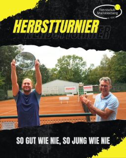 Das ist einer Nr. 1 würdig! Unser Topspieler Mathias @10xbuter hat sich beim diesjährigen Herbstturnier souverän gegen 17 Konkurrenten durchgesetzt, den Zweitplatzierten Jens um 5 Punkte distanziert und sich so den neuen Wanderteller gesichert! Gratulation! 🤩💪🏻 Bei schönstem Herbstwetter flogen Ende September noch einmal die Filzkugeln, und das Besondere war: So jung war unser Teilnehmerfeld schon lange nicht mehr. Unsere Nachwuchsspieler Pepe und Paul wagten ebenso ihre Premierenstarts wie Neuzugang @fiona_p77, der mit Platz 3 direkt der Sprung aufs Podest gelang. An dieser Stelle Gratulation und herzlich willkommen, Fiona!

Mit diesen letzten Eindrücken verabschieden wir uns in die Wintersaison, ab Montag beginnen die Hallentrainings. 😁👋🏻

PT
#herbstturnier #turnier #tennis #gemeinsamtennis #zusammentennis #leipzig #leipzigtennis #markkleeberg #saisonabschluss #jugend #Nachwuchsförderung #sogehtsächsich #sogehtsaechsisch